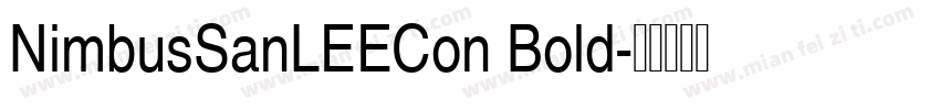 NimbusSanLEECon Bold字体转换